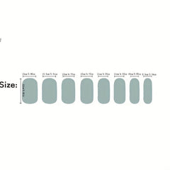 Solid Retro Nail Wraps Self Adhesive Gel Nail Strips