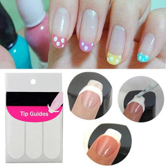 DIY French Manicure Nail Art Tips Tape Sticker Guide Stencil