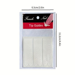 DIY French Manicure Nail Art Tips Tape Sticker Guide Stencil