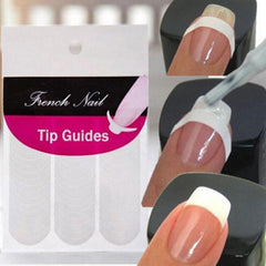 DIY French Manicure Nail Art Tips Tape Sticker Guide Stencil