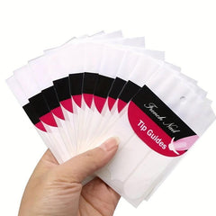 DIY French Manicure Nail Art Tips Tape Sticker Guide Stencil