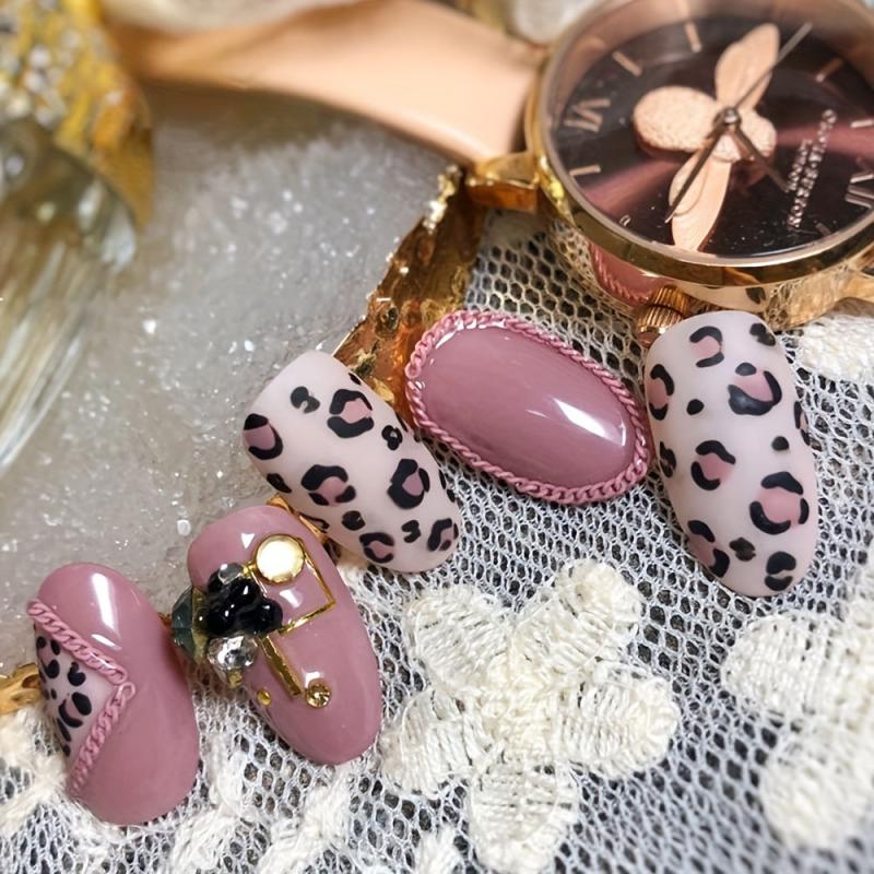 3D Metallic Nail Art Stickers Thin Chain for DIY Nail Decoration