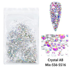 Crystal AB Flatback Nail Rhinestones for Nail Art