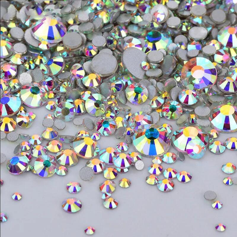 Crystal AB Flatback Nail Rhinestones for Nail Art