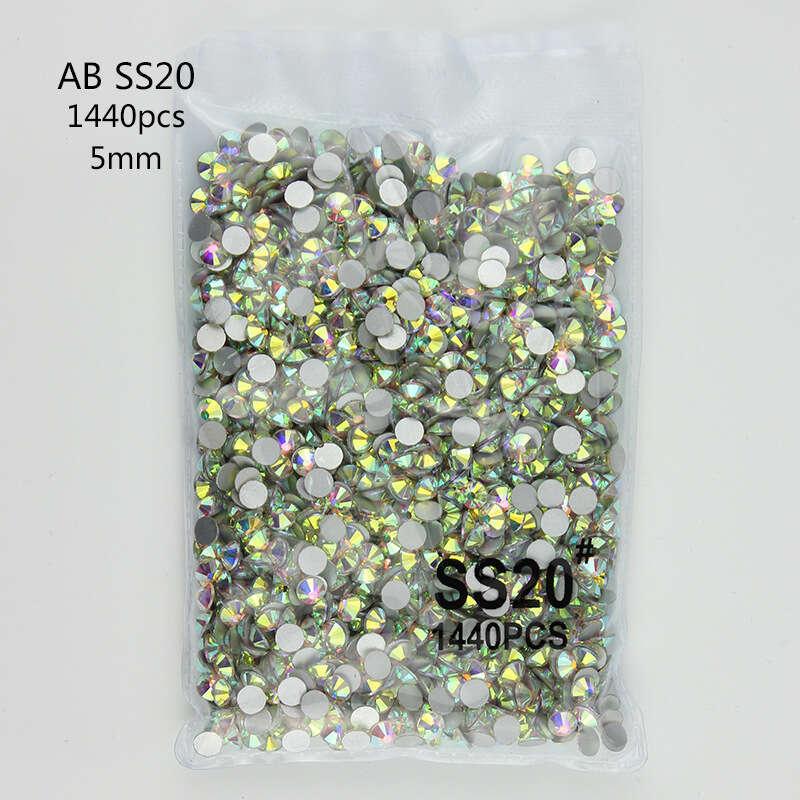 Mixed Sizes Crystal Flat Back Nail Diamonds Rhinestones