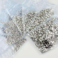 Mixed Sizes Crystal Flat Back Nail Diamonds Rhinestones