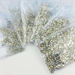 Mixed Sizes Crystal Flat Back Nail Diamonds Rhinestones