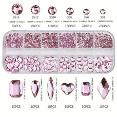 3D Glass Nail Art Rhinestones Crystal AB Kit