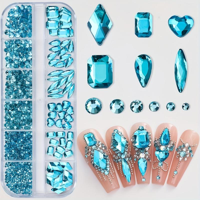 3D Glass Nail Art Rhinestones Crystal AB Kit