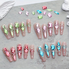 3D Glass Nail Art Rhinestones Crystal AB Kit