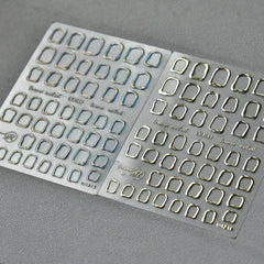 1 Pcs Circle Nail Sticker Golden Laser Silvery DIY Nail Art Decorations