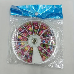 3D Flower Slice Nail Beads Nails Sticker Diamond Resin Gemstones