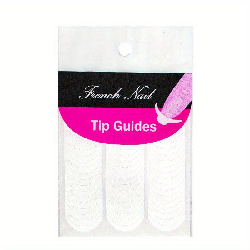 French Manicure Nail Art Stickers Strips Self Adhesive Nail Sticker Tips