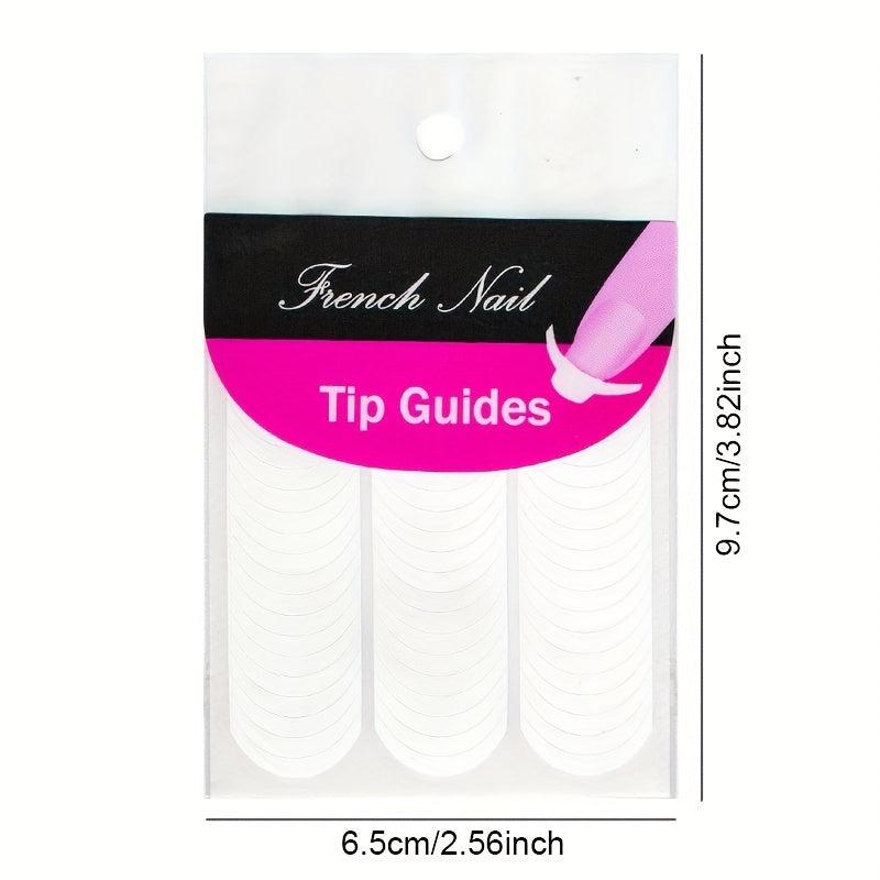 French Manicure Nail Art Stickers Strips Self Adhesive Nail Sticker Tips