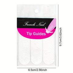 French Manicure Nail Art Stickers Strips Self Adhesive Nail Sticker Tips