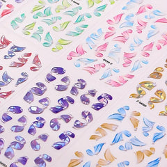 Japanese Style Ballet Pearl Finger Nail Stickers