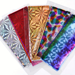 50pcs Starry Sky Nail Foil Transfer Stickers Glitter Nail Decals DIY Nail Salon