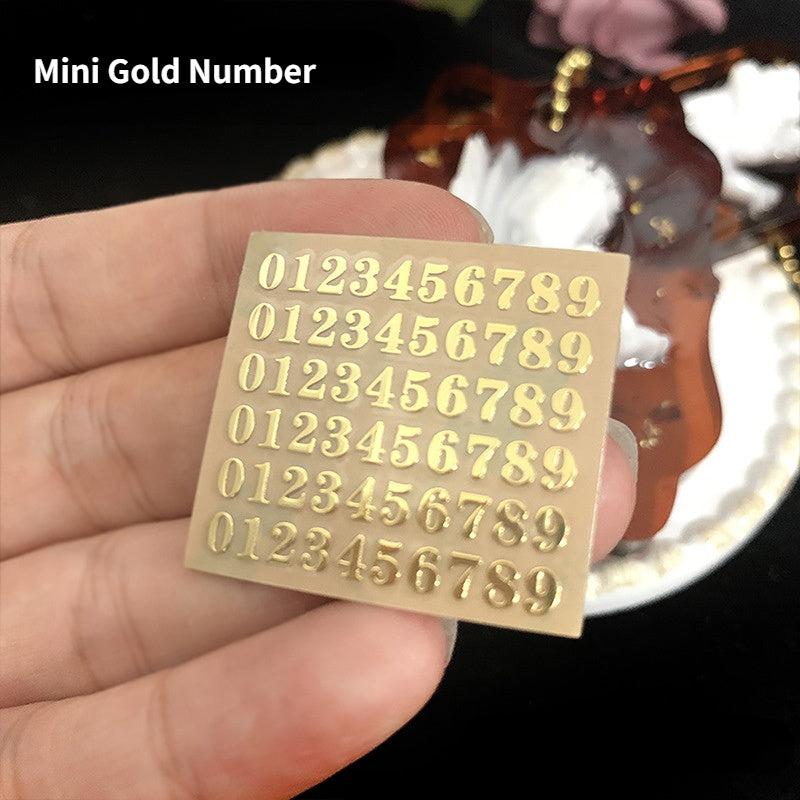 Nail Art Stickers with Numbers and Letters - Perfect for Manicures