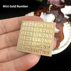 Nail Art Stickers with Numbers and Letters - Perfect for Manicures
