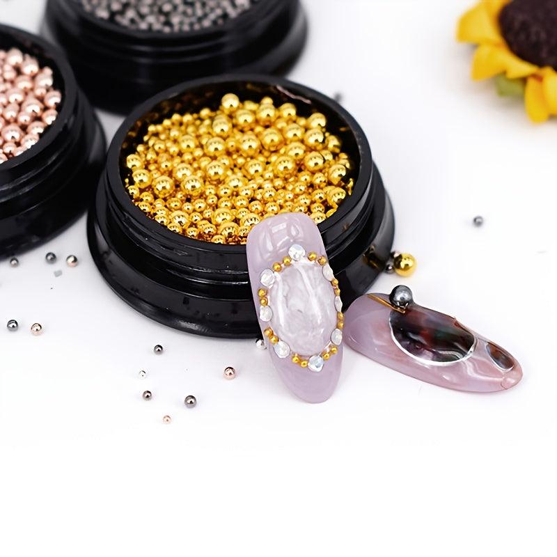 Mini Stainless Steel Ball Bead 3D Nail Decoration Studs