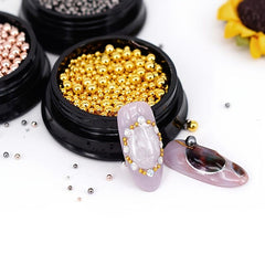 Mini Stainless Steel Ball Bead 3D Nail Decoration Studs