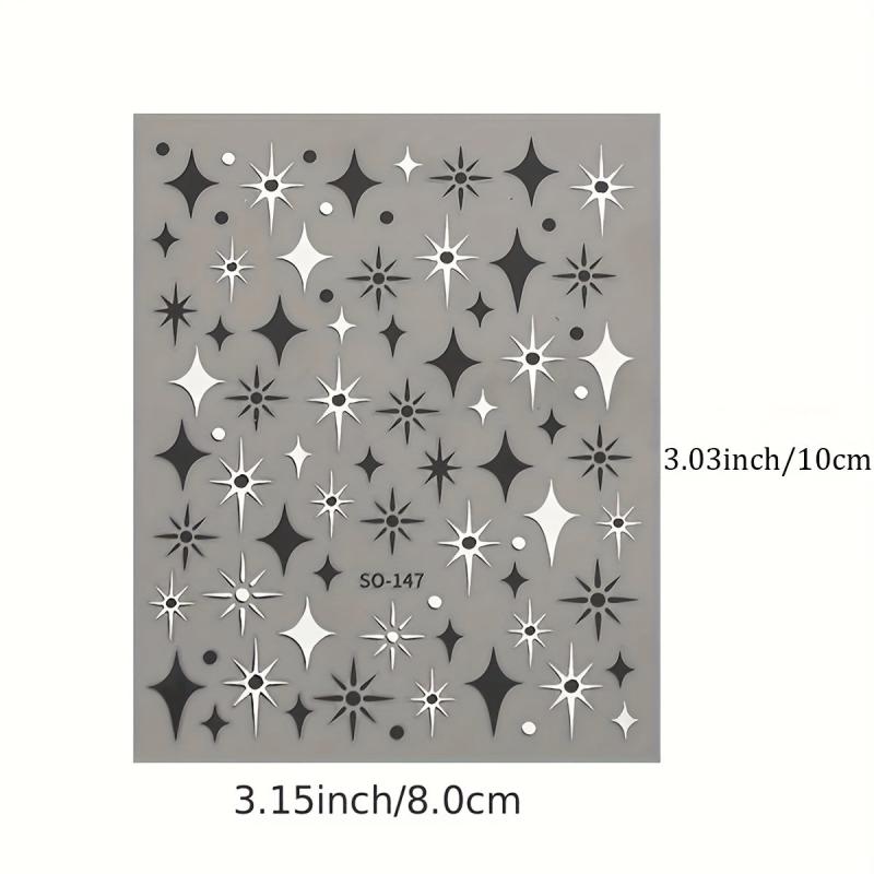 Golden Heart 3D Nail Sticker English Letter Adhesive Slider Foil Nail Art