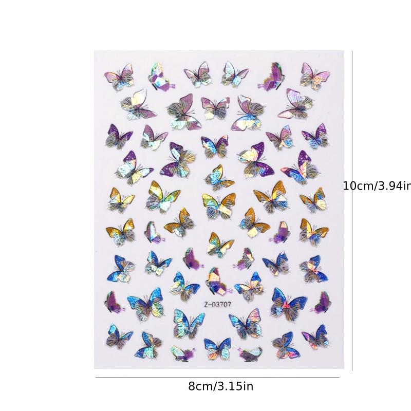 Colorful 3D Butterfly Nail Art Stickers