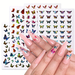 Colorful 3D Butterfly Nail Art Stickers