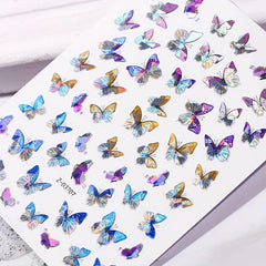 Colorful 3D Butterfly Nail Art Stickers