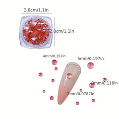 Iridescent Mermaid Nail Pearls Bubble Beads 3D Nail Charms