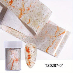Marble Stained Nail Art Stickers for Women - Easy to Apply