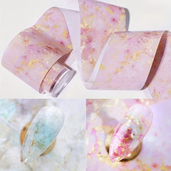 Marble Stained Nail Art Stickers for Women - Easy to Apply