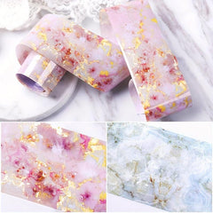 Marble Stained Nail Art Stickers for Women - Easy to Apply