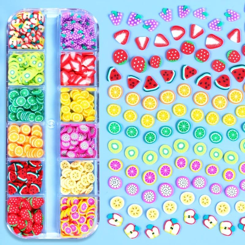 3D Fruit Slices Sticker Set for Nail Art & Manicure