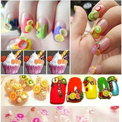 3D Fruit Slices Sticker Set for Nail Art & Manicure