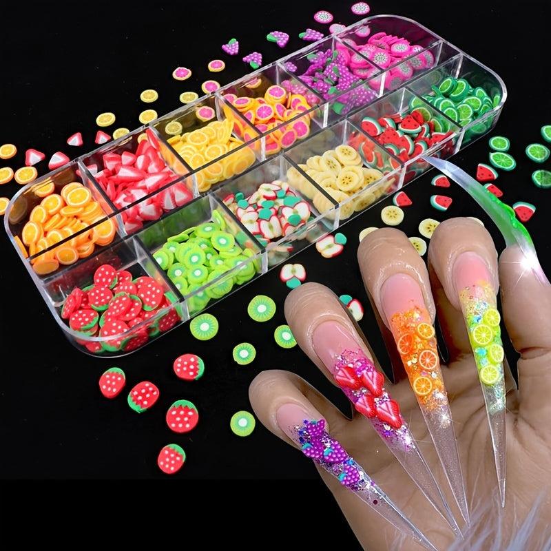 3D Fruit Slices Sticker Set for Nail Art & Manicure