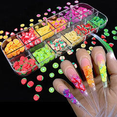 3D Fruit Slices Sticker Set for Nail Art & Manicure