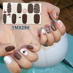 Flower Pattern Nail Art Sticker Wrap for Women