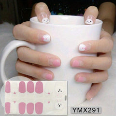 Flower Pattern Nail Art Sticker Wrap for Women