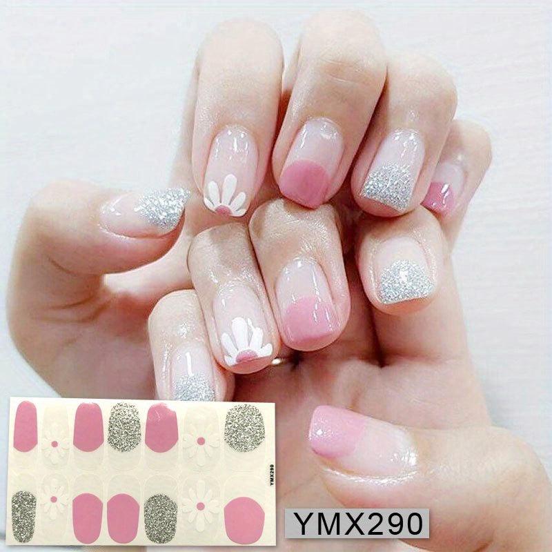 Flower Pattern Nail Art Sticker Wrap for Women