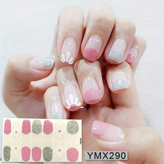 Flower Pattern Nail Art Sticker Wrap for Women