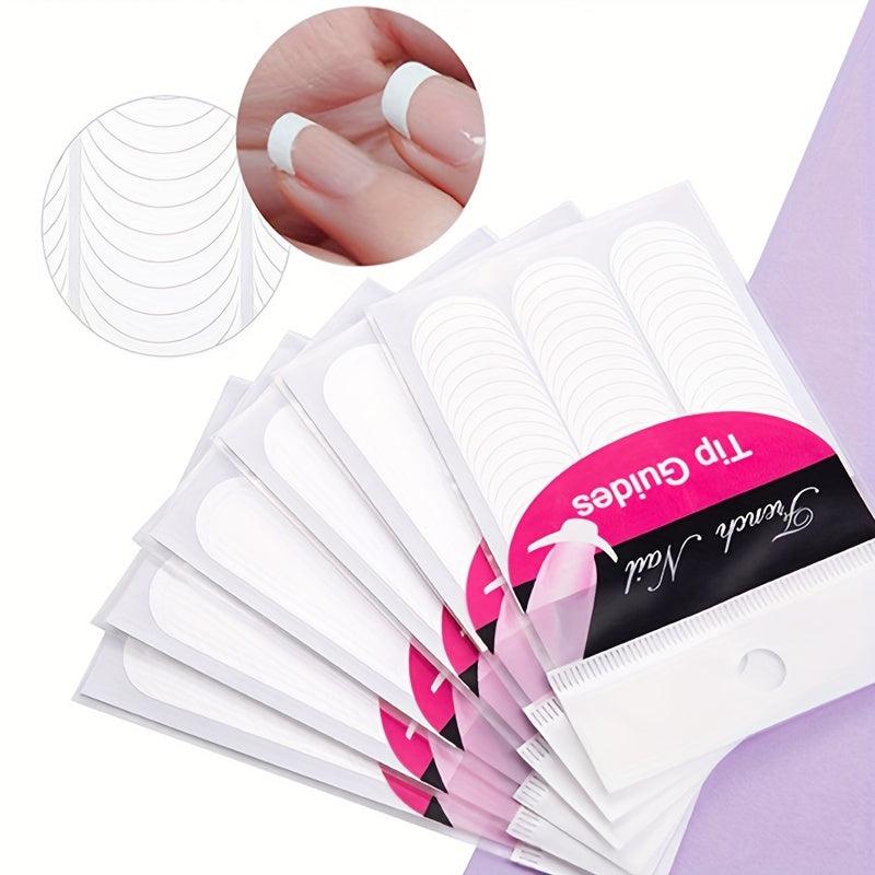 French Nail Guide Stickers 3D Self Adhesive Nail Decals
