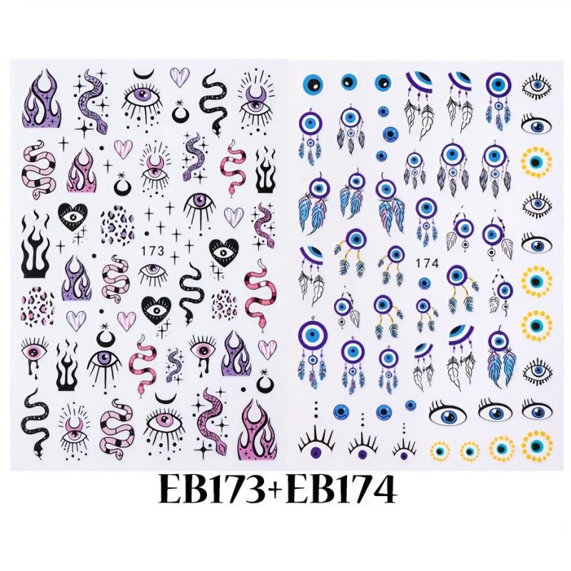 3D Snail Bee Insect Nail Art Stickers Self Adhesive Nail Decals