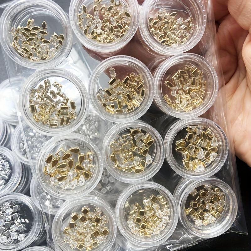 Mini Zircon Rhinestone Nail Art Charms Glitter Gem Stone Nail Jewelry