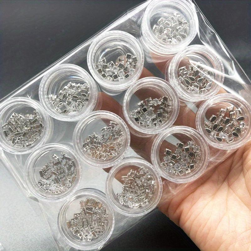 Mini Zircon Rhinestone Nail Art Charms Glitter Gem Stone Nail Jewelry