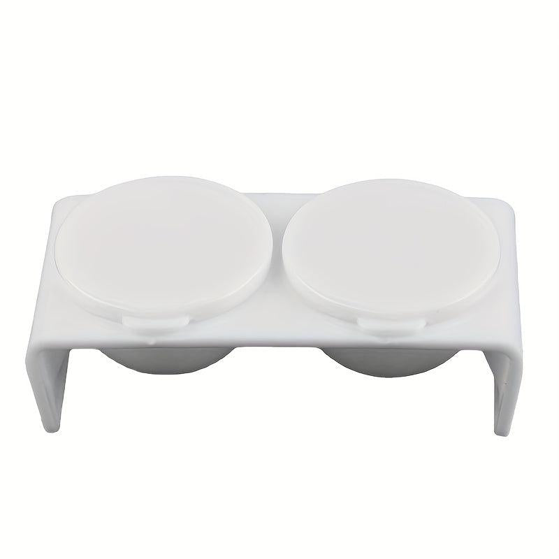 2Pcs Acrylic Liquid Dappen Dish Twin Cup Nail Art Pigment Holder