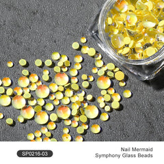 Aurora Resin Nail Charms 3D Rhinestones for Nail Art