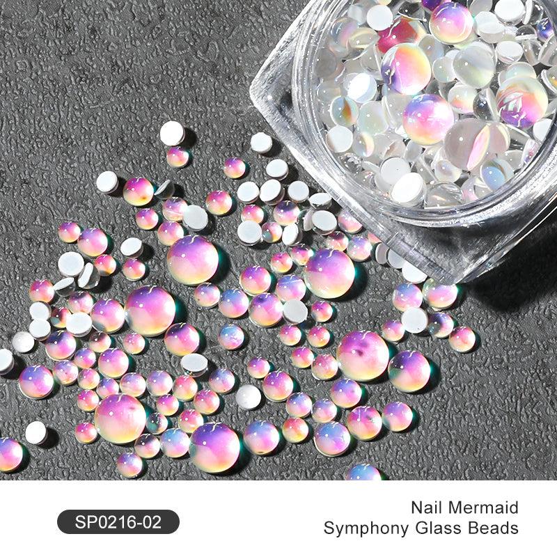 Aurora Resin Nail Charms 3D Rhinestones for Nail Art