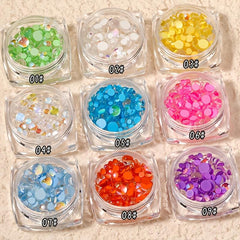 Aurora Resin Nail Charms 3D Rhinestones for Nail Art