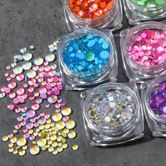 Aurora Resin Nail Charms 3D Rhinestones for Nail Art